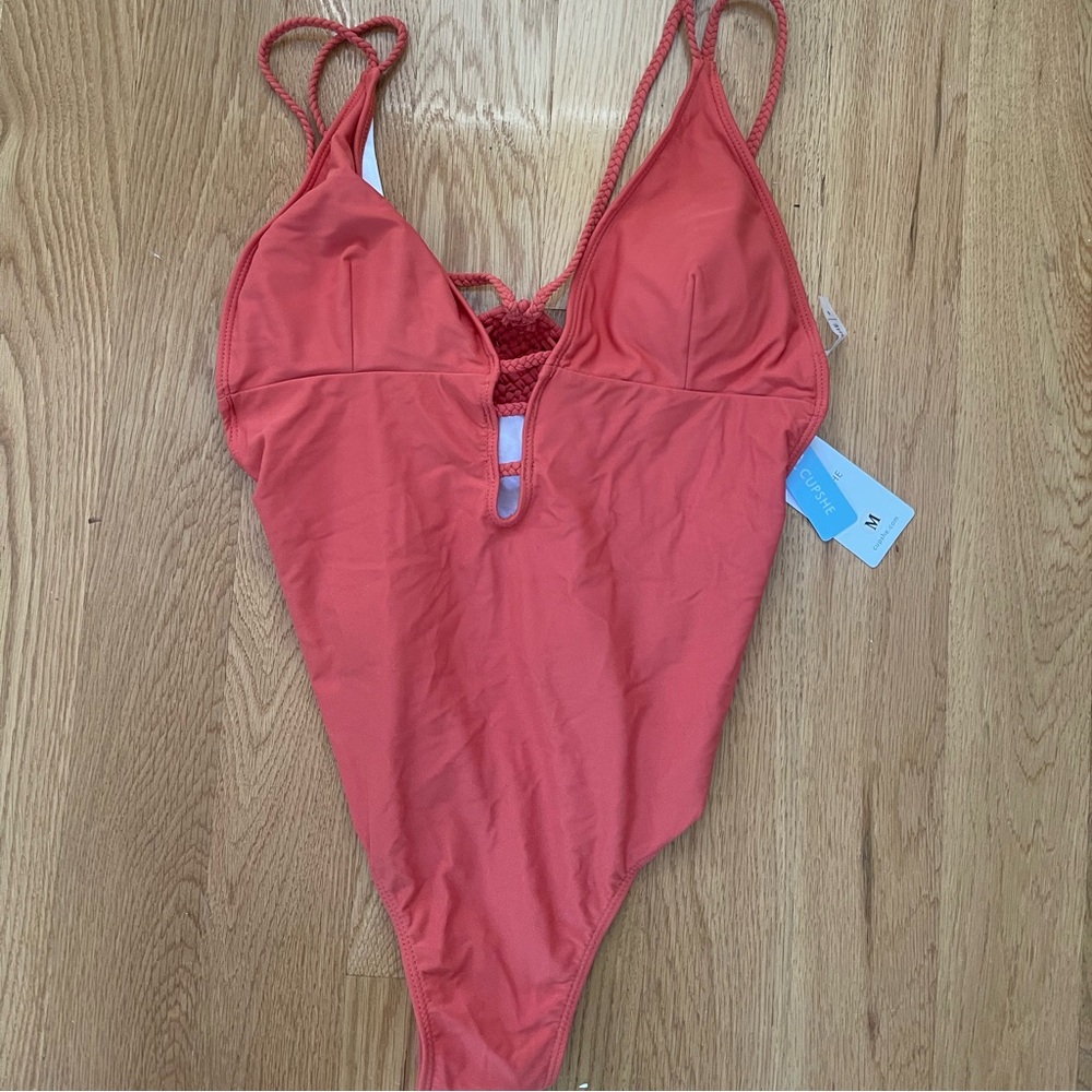 Cupshe burnt orange one piece swimsuit
